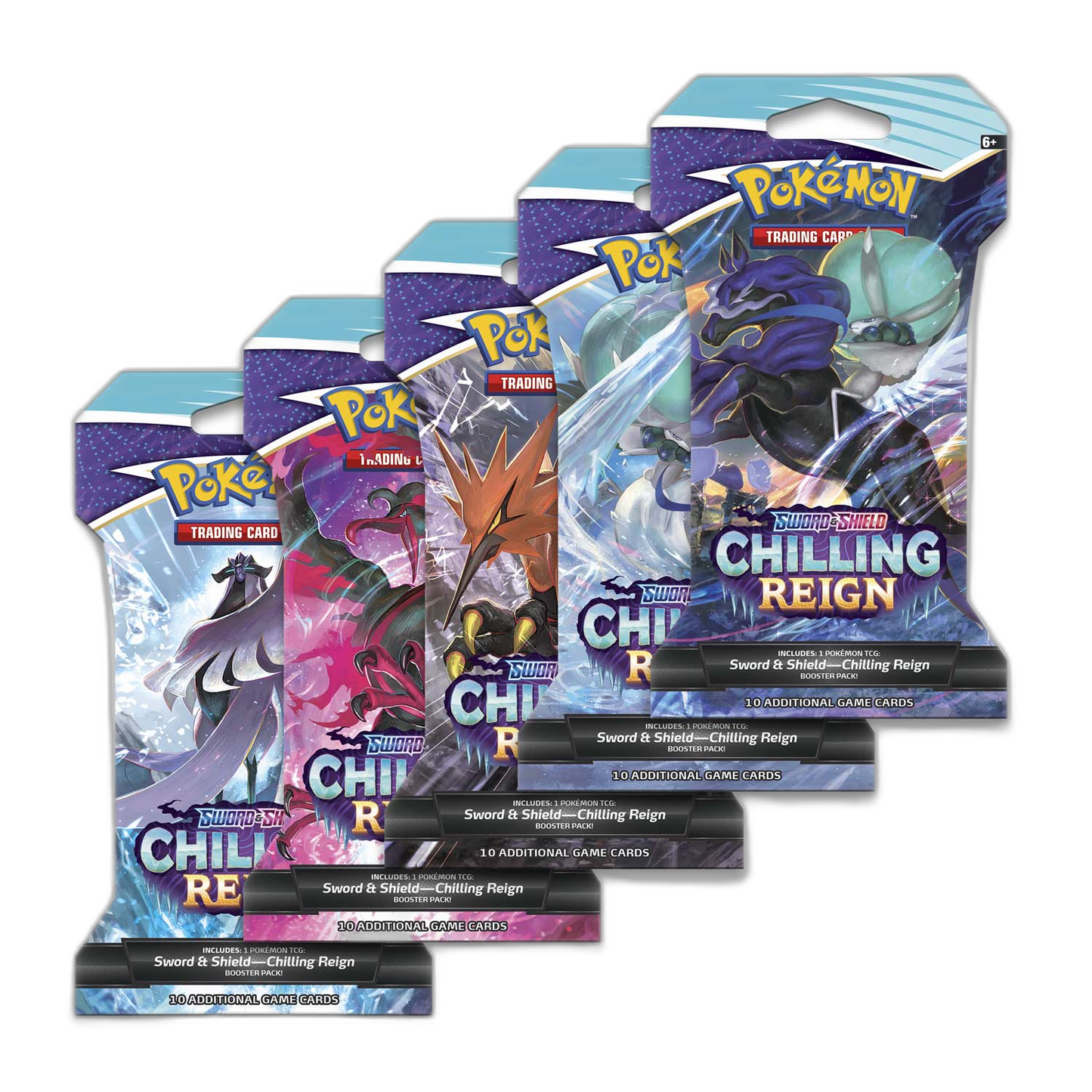 Pokemon - Sword and Shield - Chilling Reign - Sleeved Booster Pack