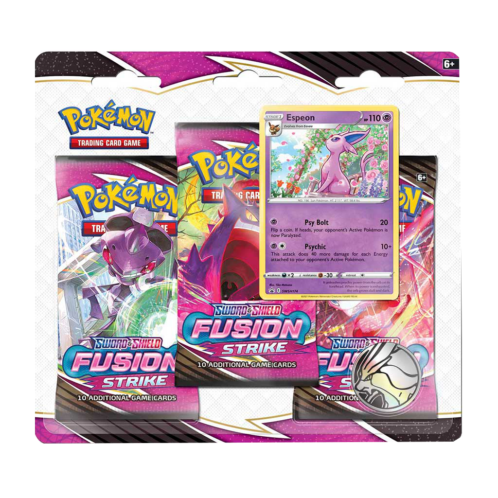 Pokemon - Sword and Shield - Fusion Strike - 3 Pack Blister