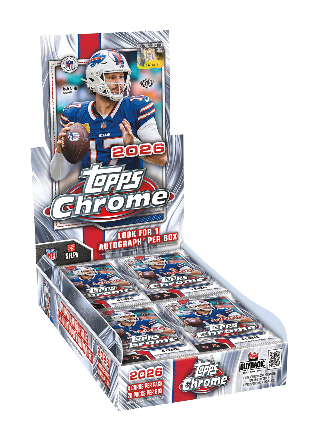 2026 Topps Chrome Football hobby box at Card Pop Joliet IL