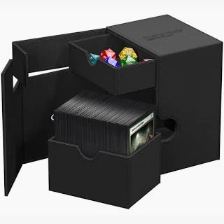 Ultimate Guard - Flip 'n' Tray - 133+ Deck Case - Black Monocolor