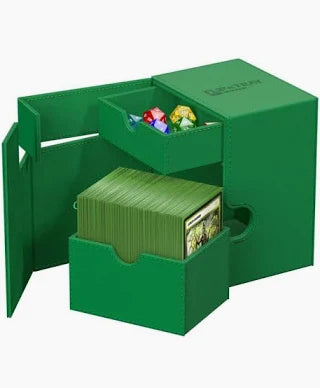 Ultimate Guard - Flip 'n' Tray - 133+ Deck Case - Monocolor Green