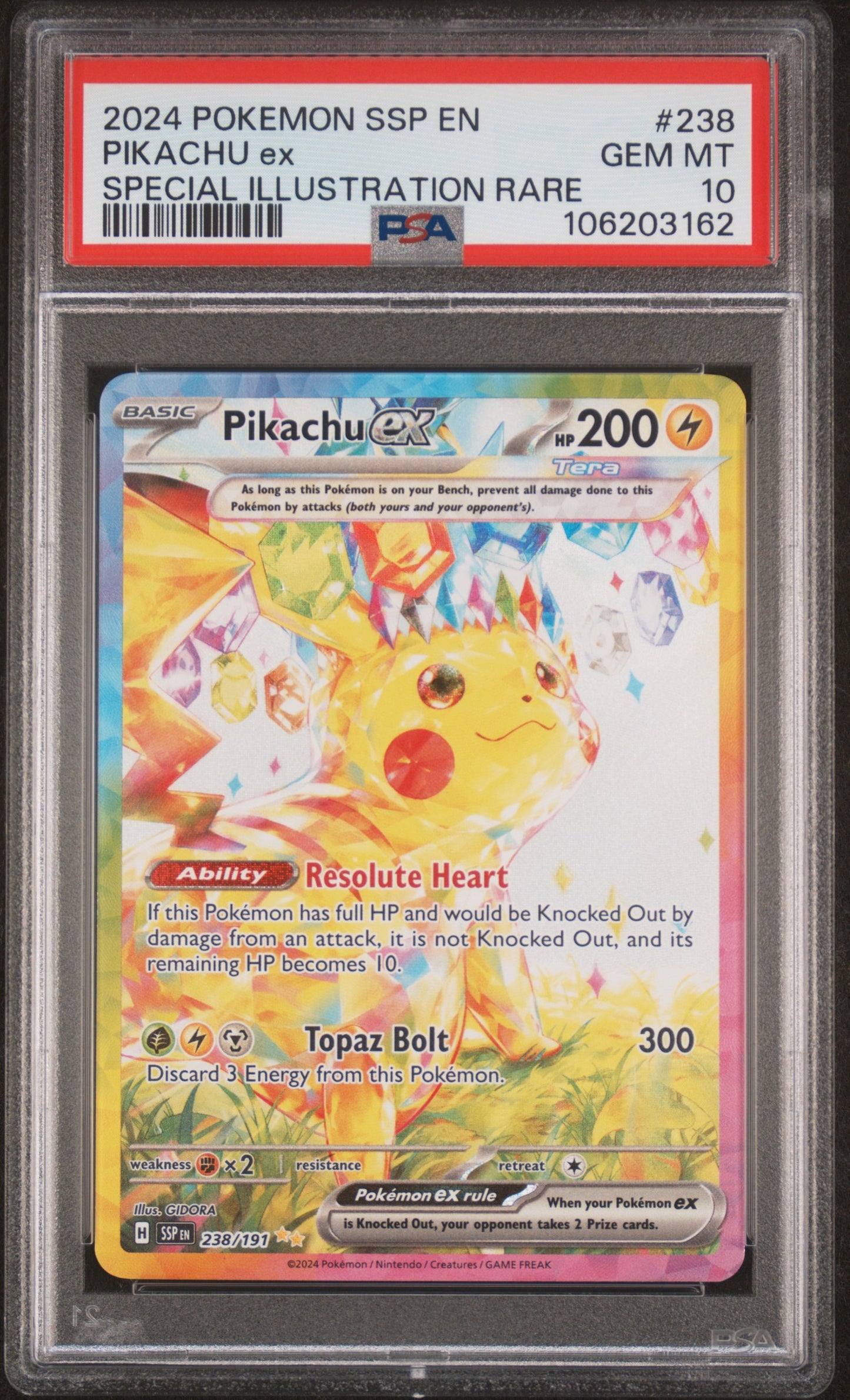 PSA 10 GEM MT - 2024 - Pokemon - Surging Sparks - SIR