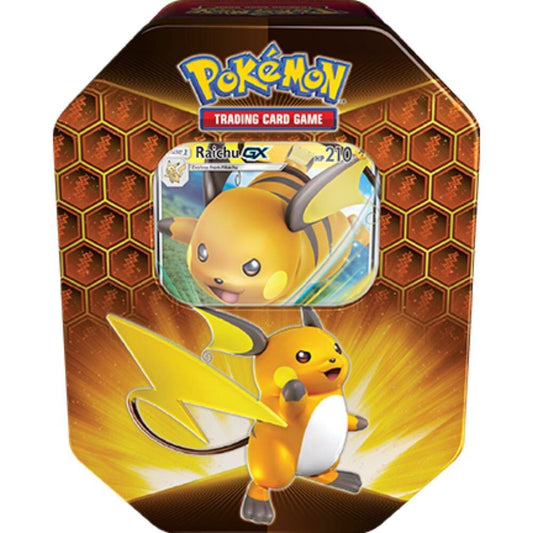 Pokemon - Sun and Moon - Hidden Fates - Raichu GX - 2019 - Tin