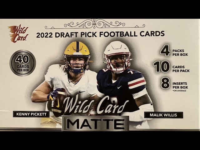 Wild Card - Matte - Football Draft Picks - 2022 - Mega Box