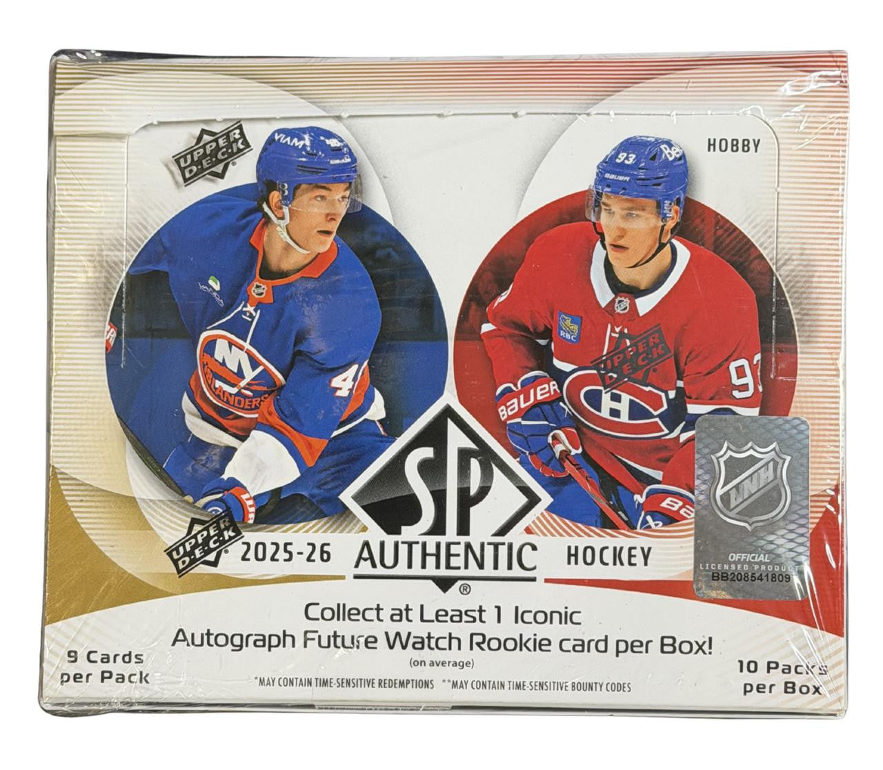 Upper Deck - SP Authentic - NHL Hockey - 2025-26 - Hobby Box