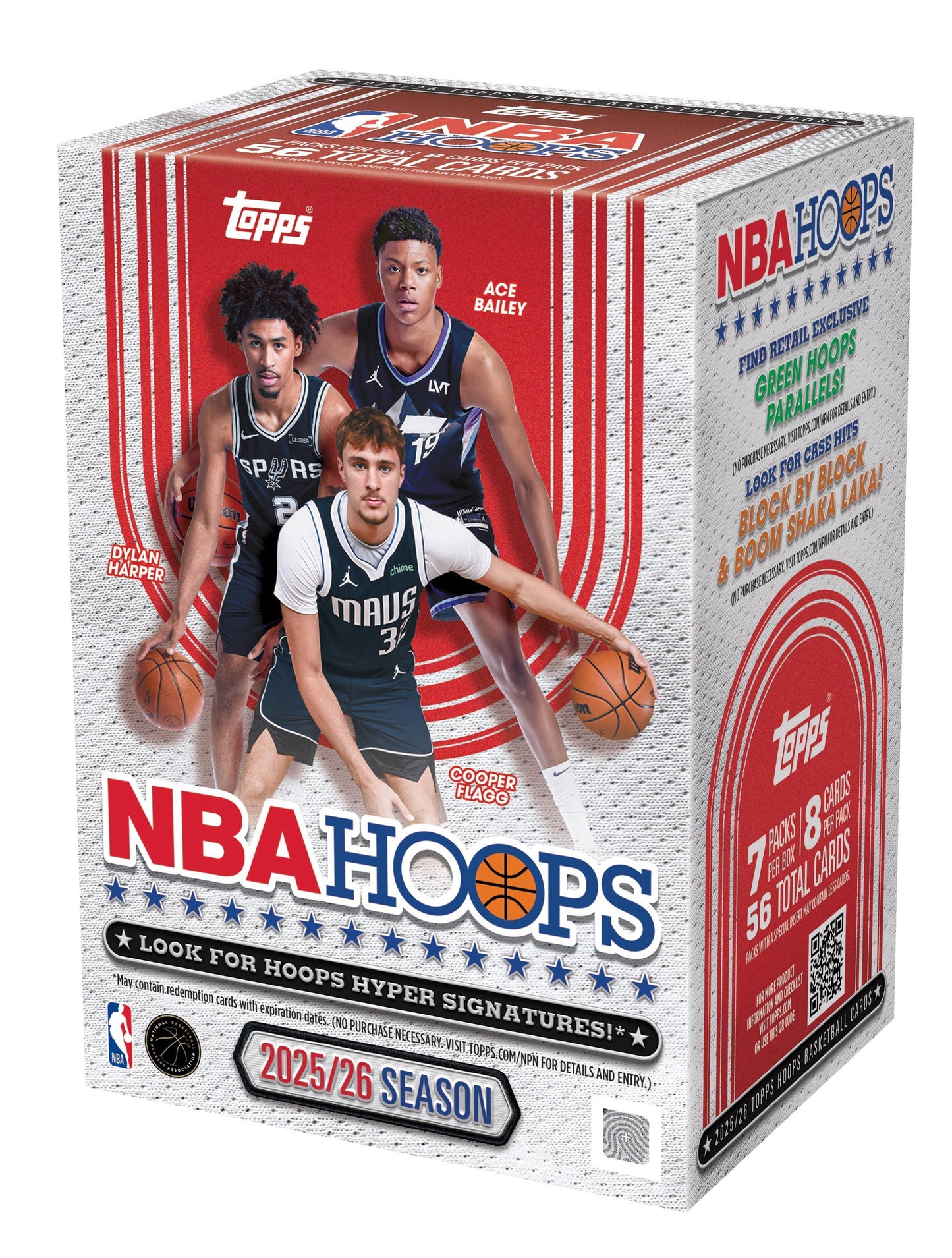 Topps - NBA Hoops - NBA Basketball - 2025-26 - Blaster Box