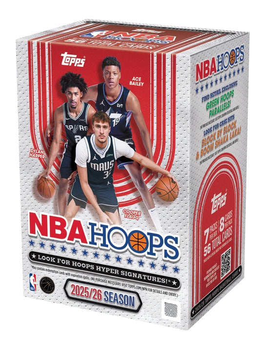 Topps - NBA Hoops - NBA Basketball - 2025-26 - Blaster Box