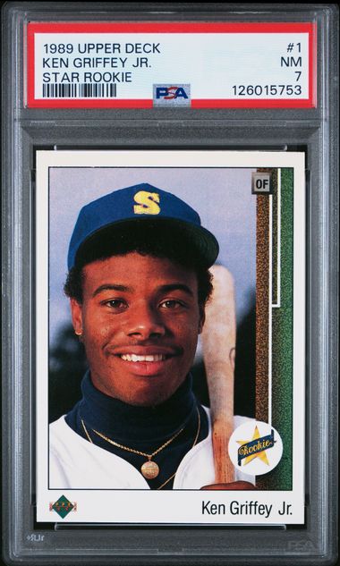 Upper Deck - Star Rookie - Ken Griffey Jr. #1 - 1989 - PSA 7