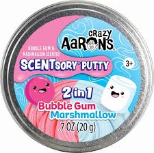 Crazy Aarons - Scentsory Putty - 2 in 1 Bubble Gum Marshmallow - Thinking Putty