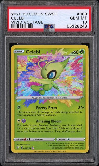 Pokemon - Vivid Voltage - Celebi #009 - 2020 - PSA 10
