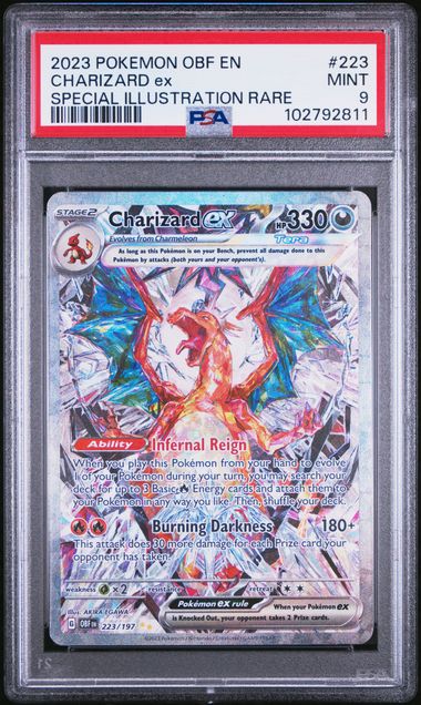 Pokemon - Obsidian Flames - Charizard ex SIR - PSA Mint 9 - 2023