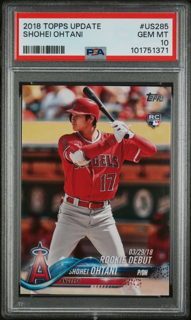 Topps - Update Series - Rookie Debut - Shohei Ohtani - 2018 - PSA 10