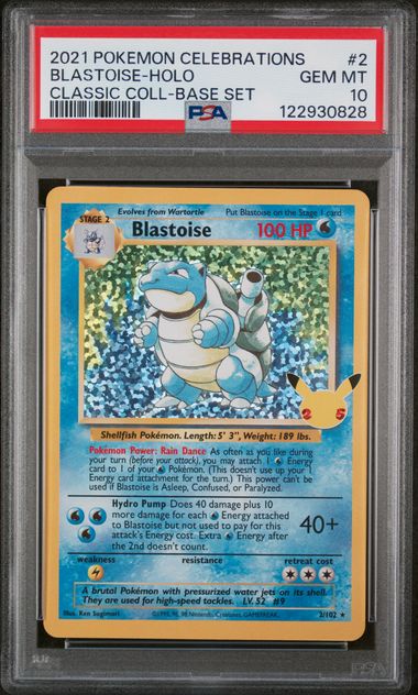 Pokemon - Celebrations - Blastoise Holo #2 - 2021 - PSA 10
