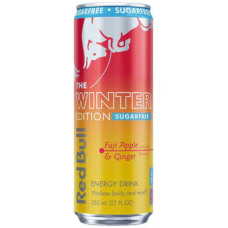 Red bull - Energy Drink - The Winter Edition - Fuji Apple & Ginger 12oz