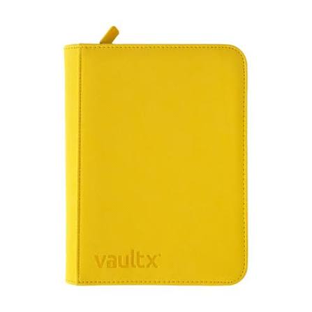 Vault X - 4 Pocket - Exo Tec Zip Binder - Sunrise Yellow