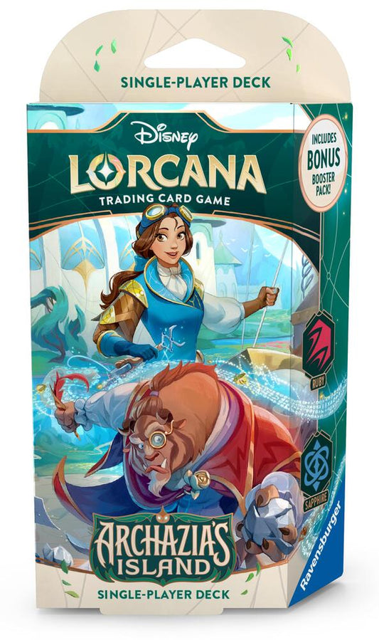 Ravensburger - Disney Lorcana - Archazia's Island - Starter Deck (Ruby & Sapphire)