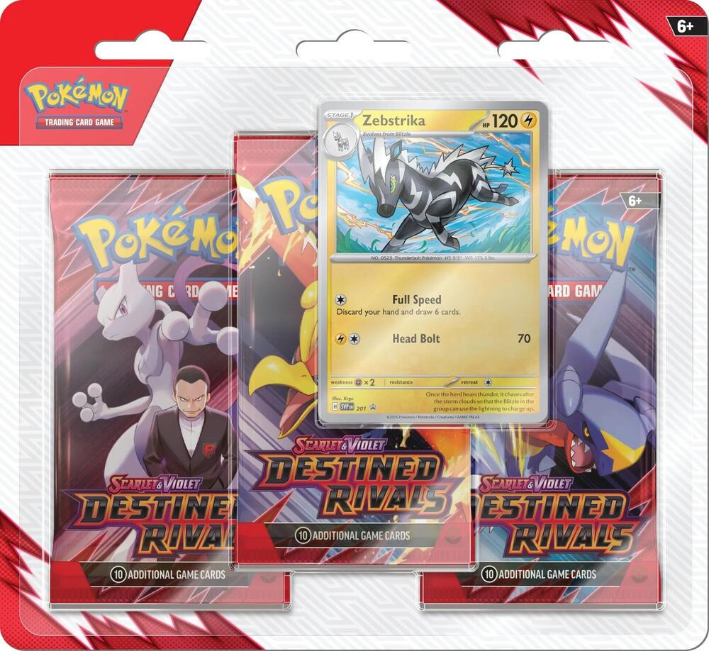 Pokemon - Scarlet and Violet - Destined Rivals - 3 Pack Blister