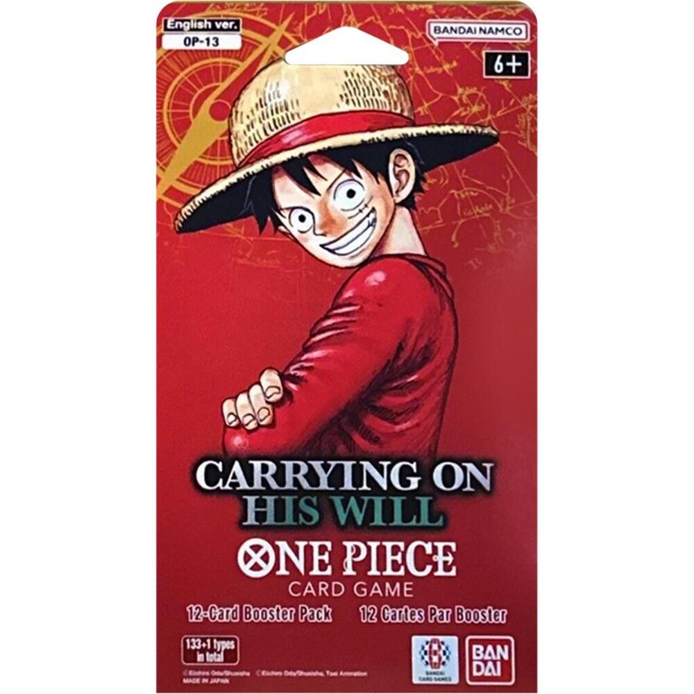 One Piece - Carrying On His Will - OP13 - Sleeved Booster Pack