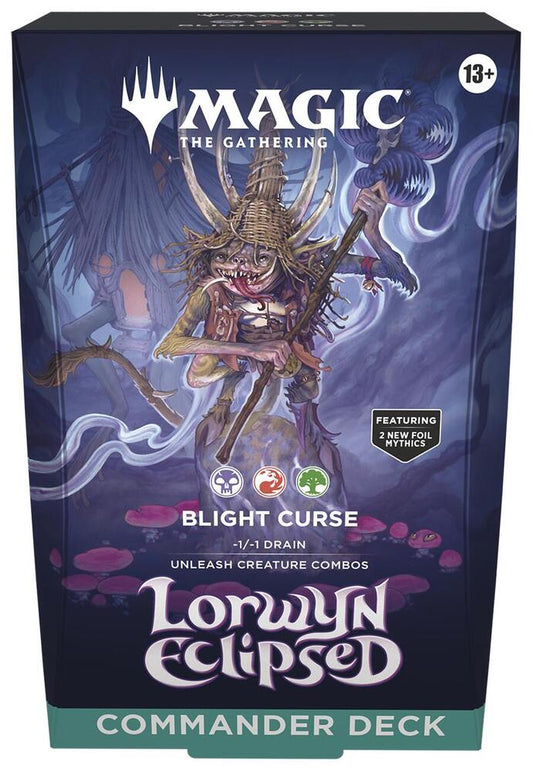 Magic The Gathering - Lorwyn Eclipsed - Blight Curse - Commander Deck