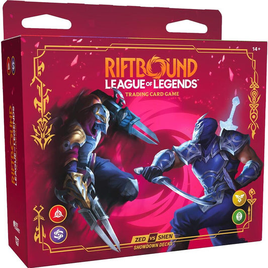 Riftbound - League of Legends TCG - Zed vs Shen - Showdown Deck Display
