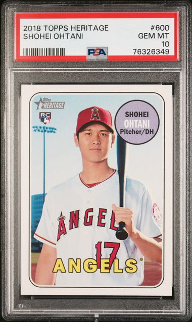 Topps - Heritage - Shohei Ohtani #600 - PSA Gem Mint 10 - 2018