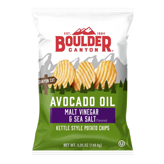 Boulder Canyon - Malt Vinegar & Sea Salt Avocado Oil Chips (1oz)