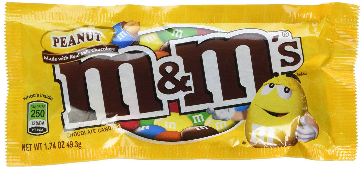 M&M's - Peanut Chocolate Candies (1.74oz)