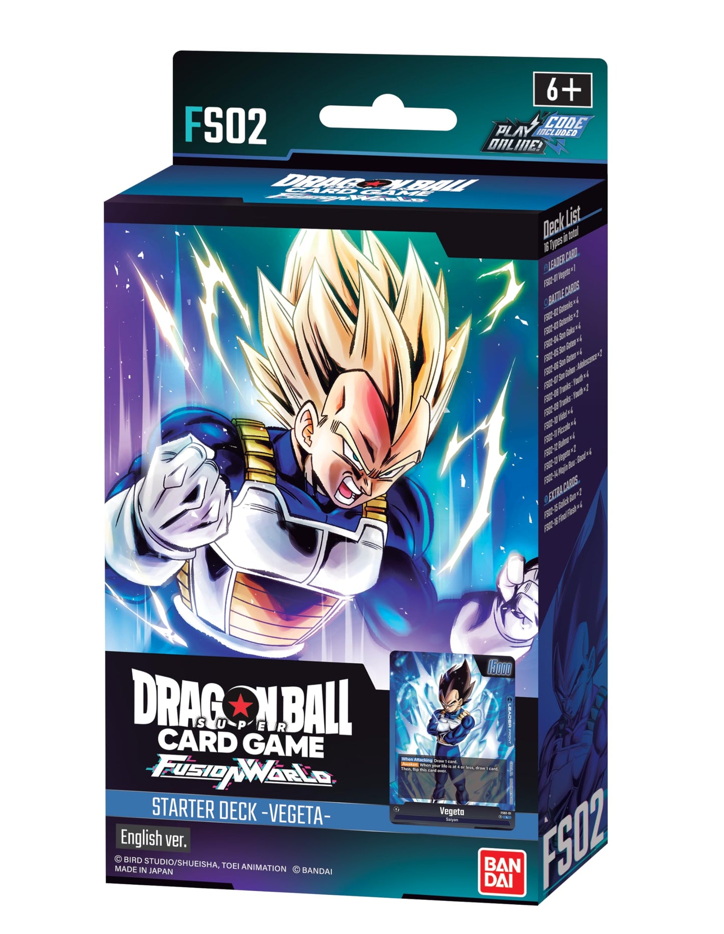 Bandai - Dragon Ball Fusion World - Starter Deck - Vegeta - FS02