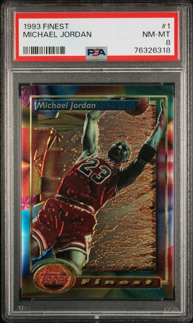 Topps - Finest - Michael Jordan #1 - PSA NM/MT 8 - 1993