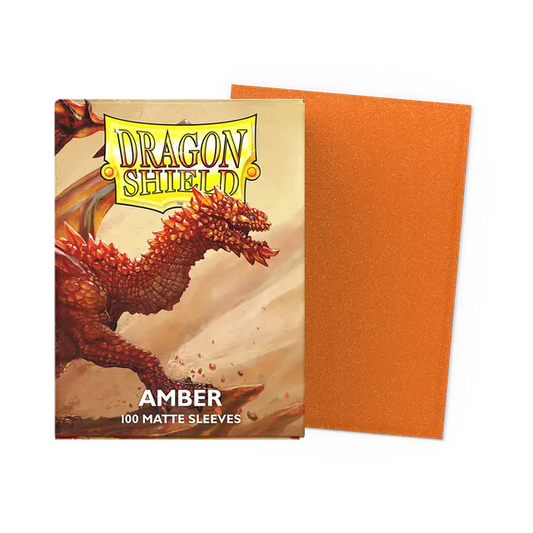 Dragon Shield - 100ct Standard Card Sleeves - Amber Matte