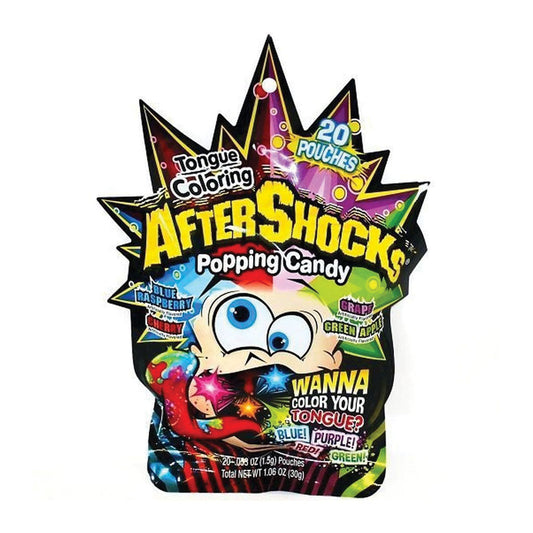 Aftershocks - Tongue Colors Popping Candy Mixed Peg Bag (1.06oz)