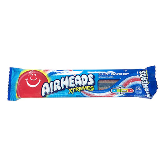 Airheads - Bluest Raspberry Extreme Sour Belts (2oz)