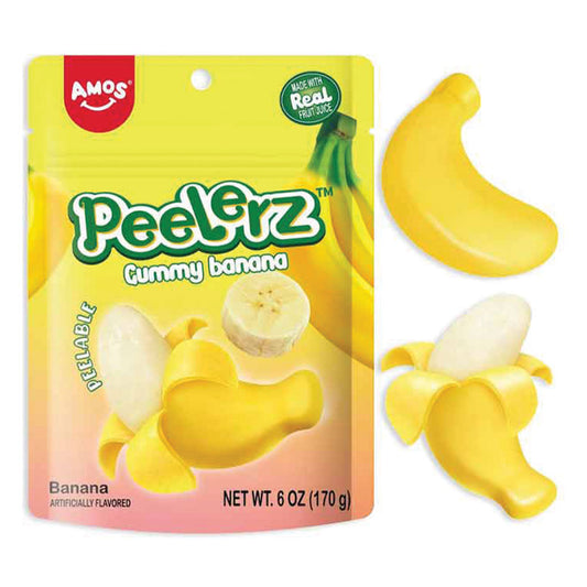 Amos - Peelerz Gummy Banana Peg Bag (6oz)