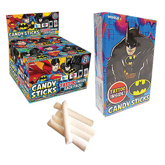 Candy Sticks W/ Tattoo - Dc Comic Justice League (0.53oz)