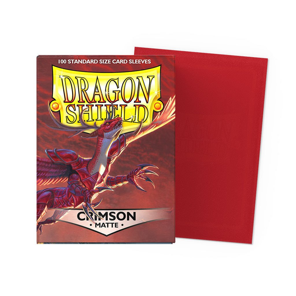 Dragon Shield - 100ct Standard Card Sleeves - Matte Crimson