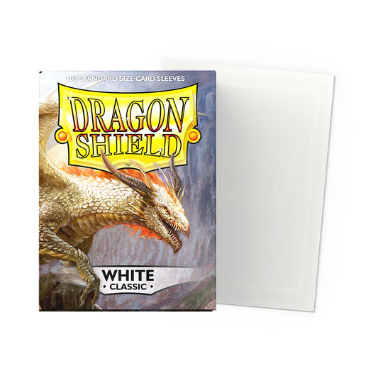 Dragon Shield - 100ct  Standard Size Card Sleeves - Classic White