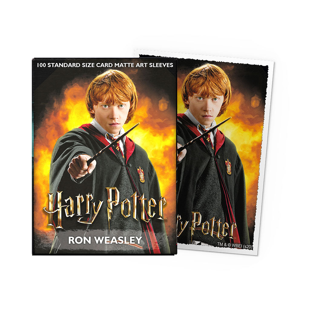 Dragon Shield - 100ct Standard Size Card Sleeves - Harry Potter - Matte Art - Ron Weasley
