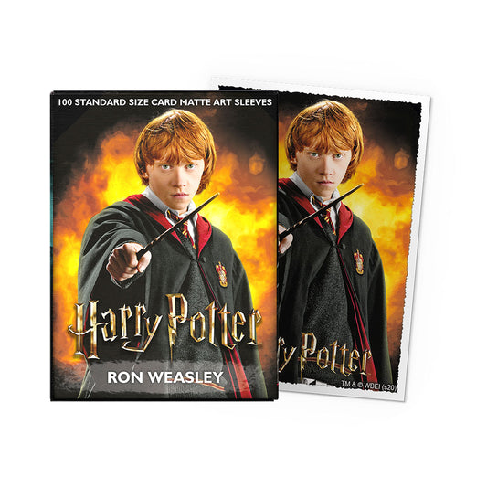 Dragon Shield - 100ct Standard Size Card Sleeves - Harry Potter - Matte Art - Ron Weasley