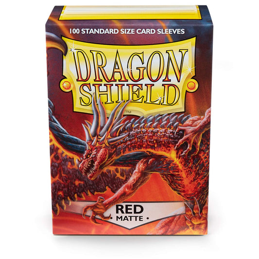 Dragon Shield - 100ct Standard Card Sleeves - Matte Red
