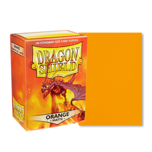 Dragon Shield - 100ct Standard Card Sleeves - Orange Matte