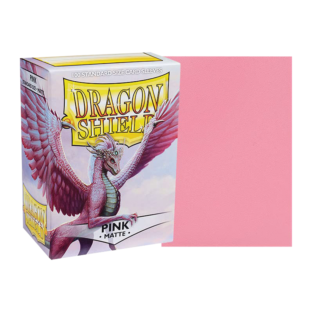 Dragon Shield - 100ct Standard Card Sleeves - Pink Matte