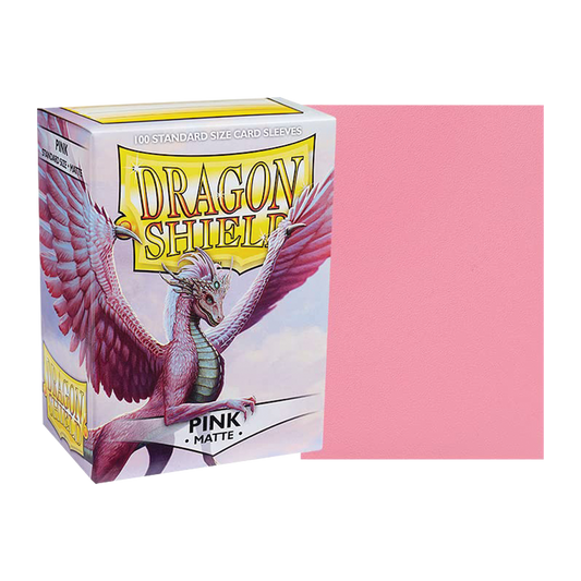 Dragon Shield - 100ct Standard Card Sleeves - Pink Matte