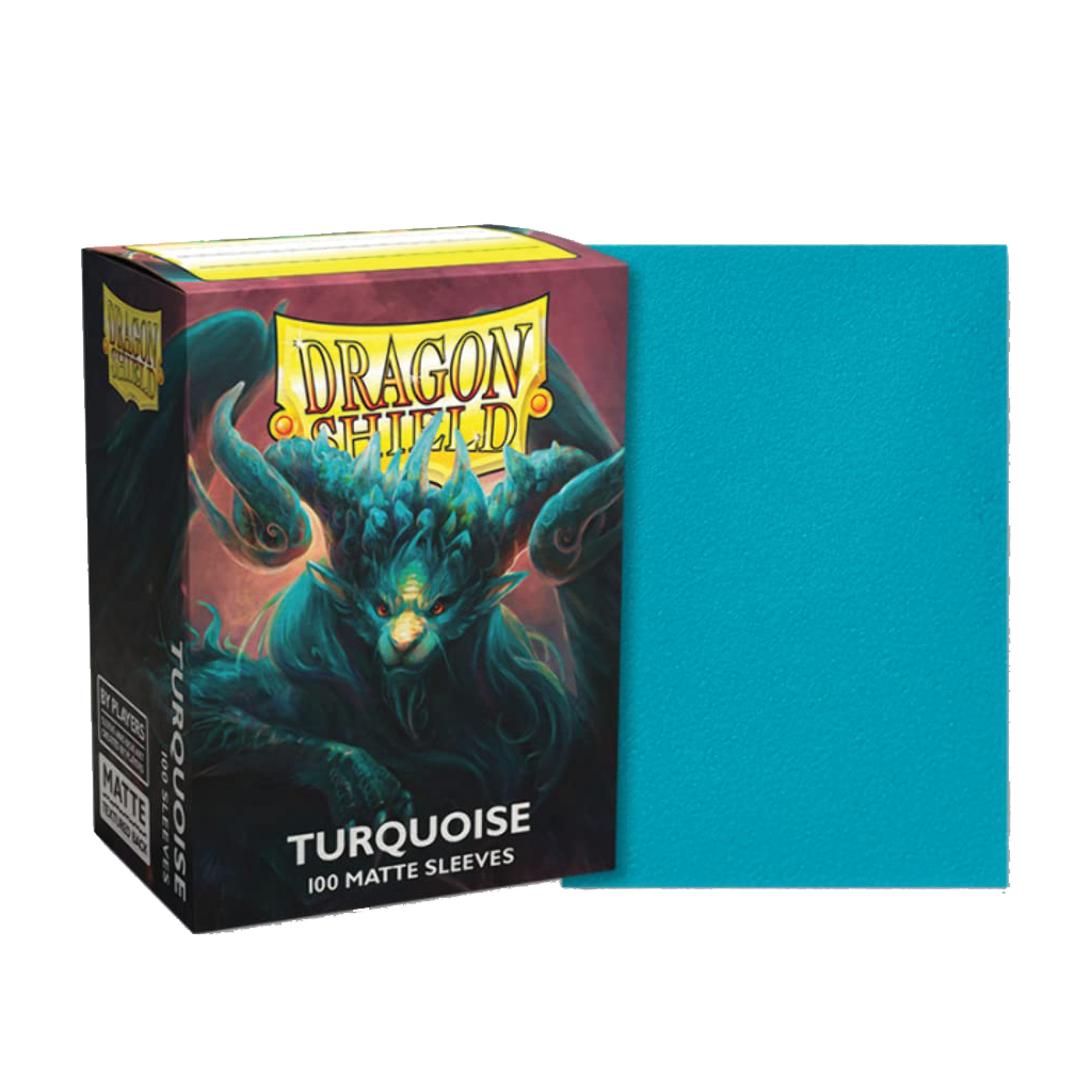 Dragon Shield - 100ct Standard Card Sleeves - Turquoise Matte