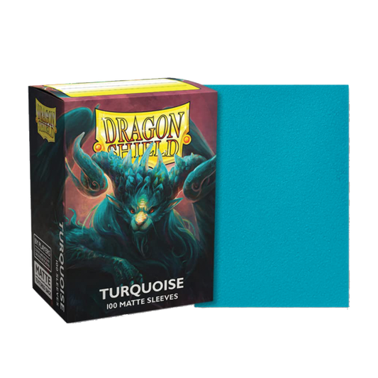 Dragon Shield - 100ct Standard Card Sleeves - Turquoise Matte