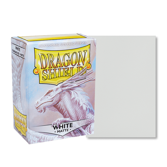 Dragon Shield - 100ct Standard Card Sleeves - White Matte