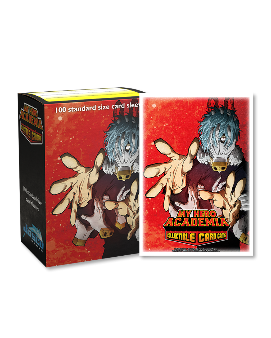 Dragon Shield - 100ct Standard Size Card Sleeves - My Hero Academia - Shigaraki Textured Back Art Sleeves