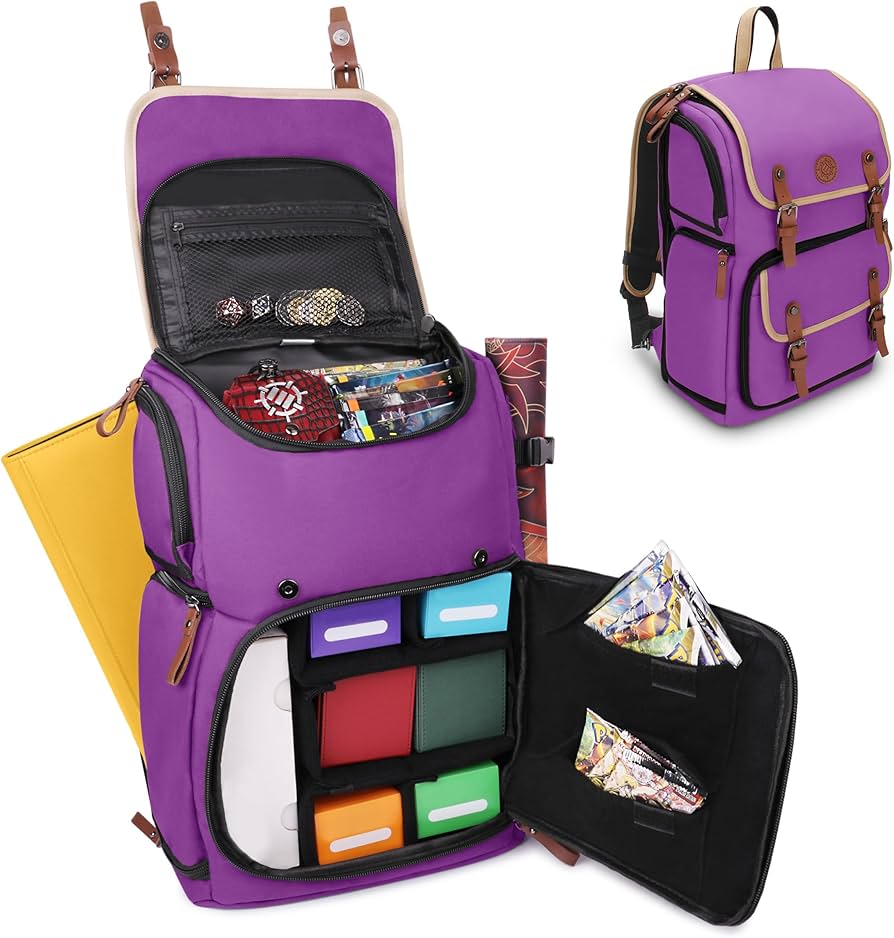 Enhance Designer Edition Trading Card Backpack - Purple – CARDPOPUSA