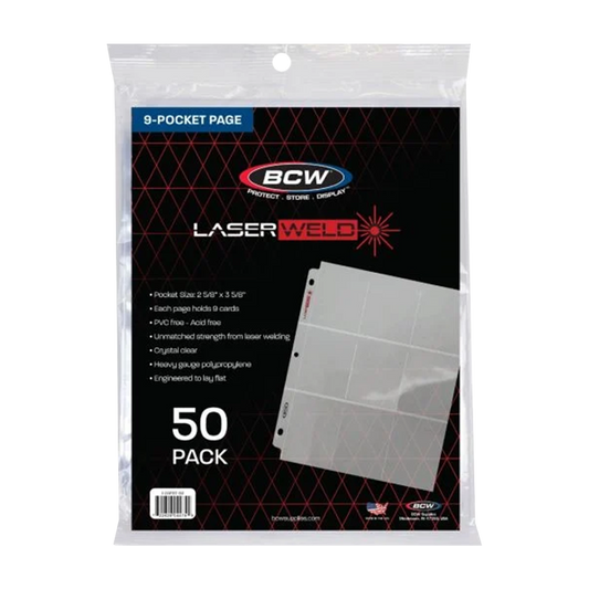 Fanatics Collectables - Laser Weld 9 Pocket Binder Sheets