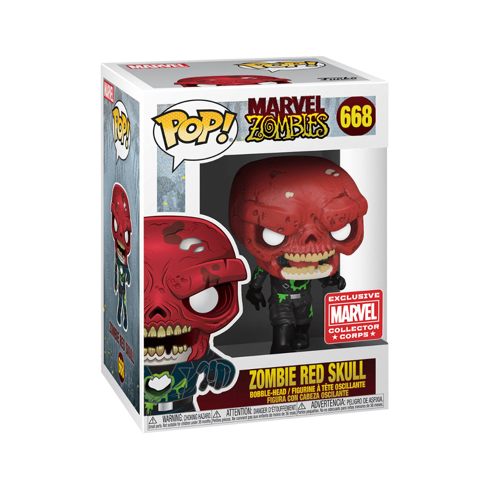 Funko - POP! - Marvel Zombies - Zombie Red Skull #668