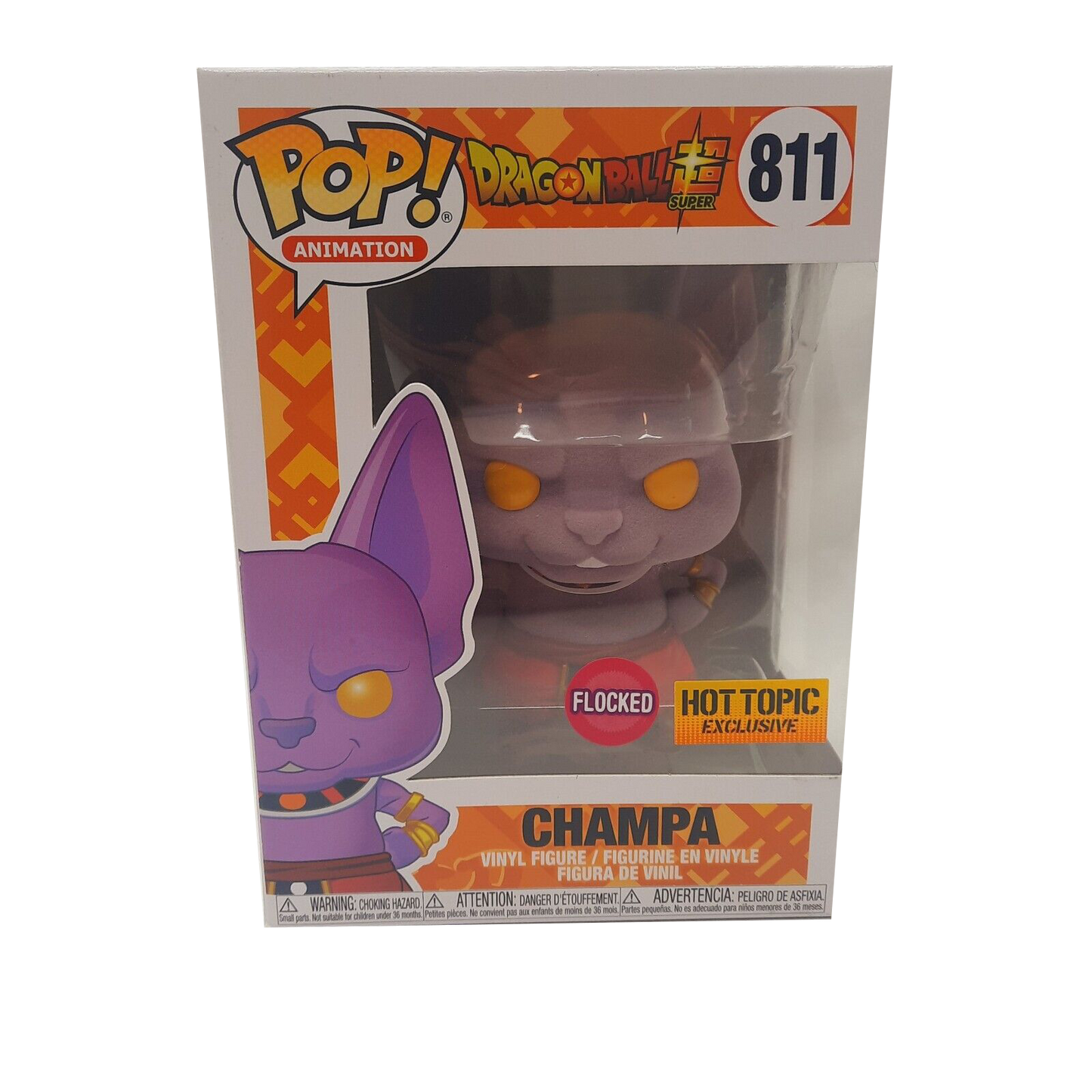 Funko - POP! Animation - Dragon Ball Super - Champa - Flocked - Hot topic Exclusive #811